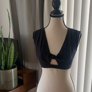 Urban Outfitters Black V-Neck Top
